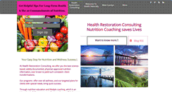 Desktop Screenshot of healthrestoration101.com