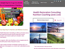 Tablet Screenshot of healthrestoration101.com
